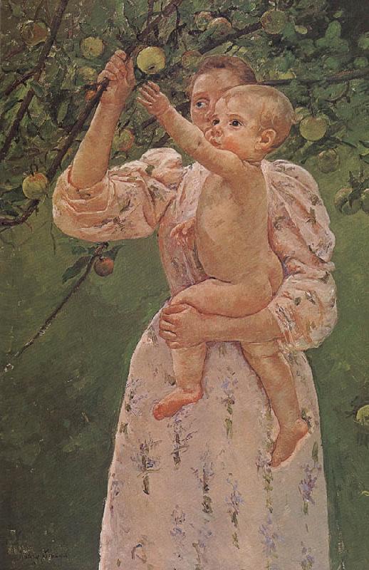 Mary Cassatt The Baby Reaching for  the apple oil painting image